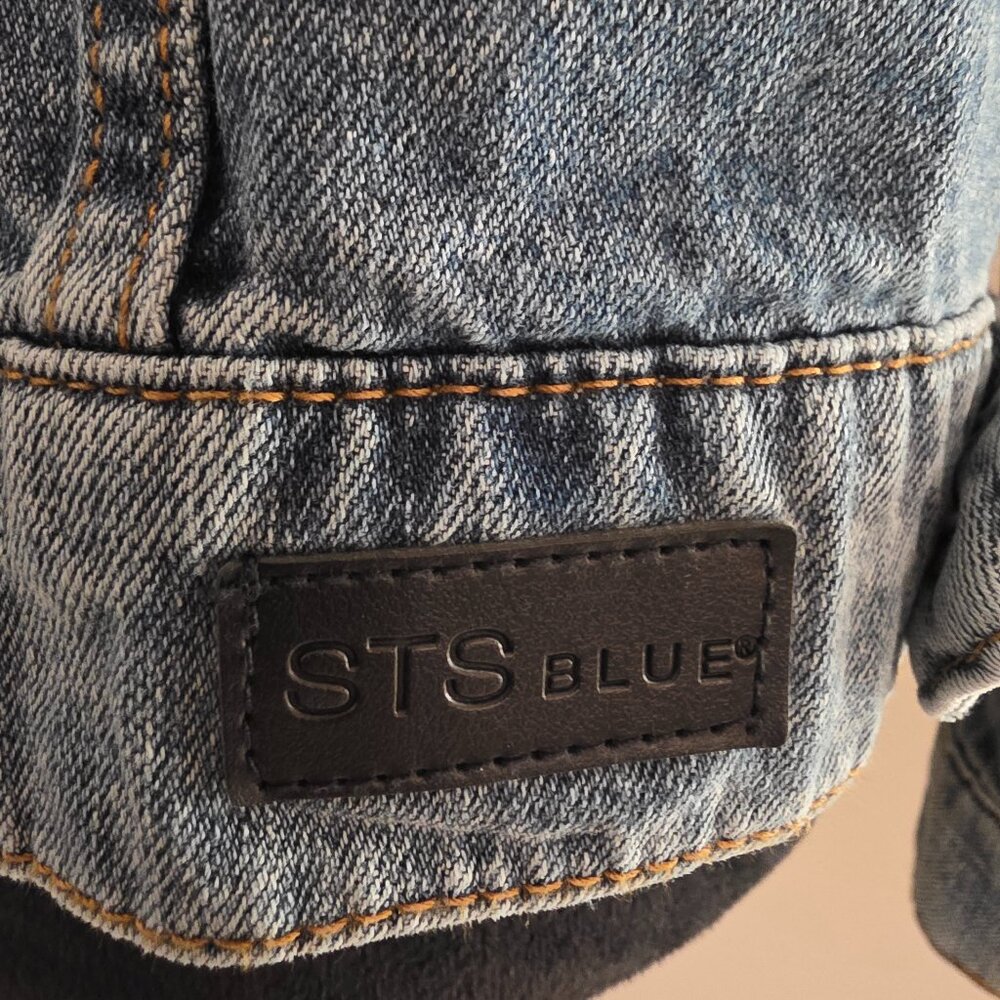 STS Blue women's distressed denim jacket, size Small. - Picture 5 of 13